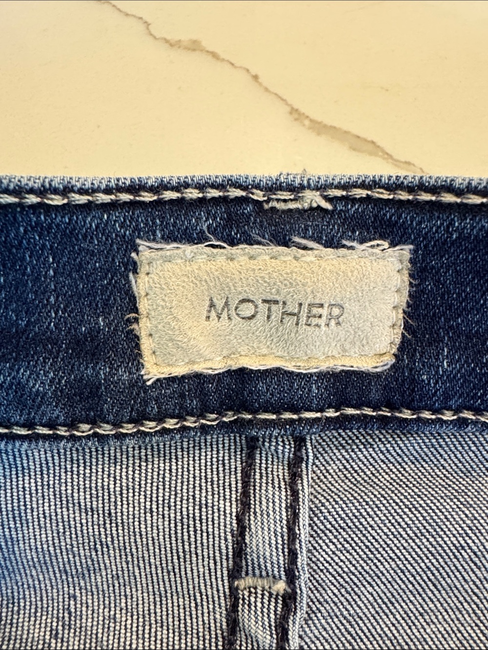 MOTHER Dark Blue Flare Jeans - Picture 4 of 5